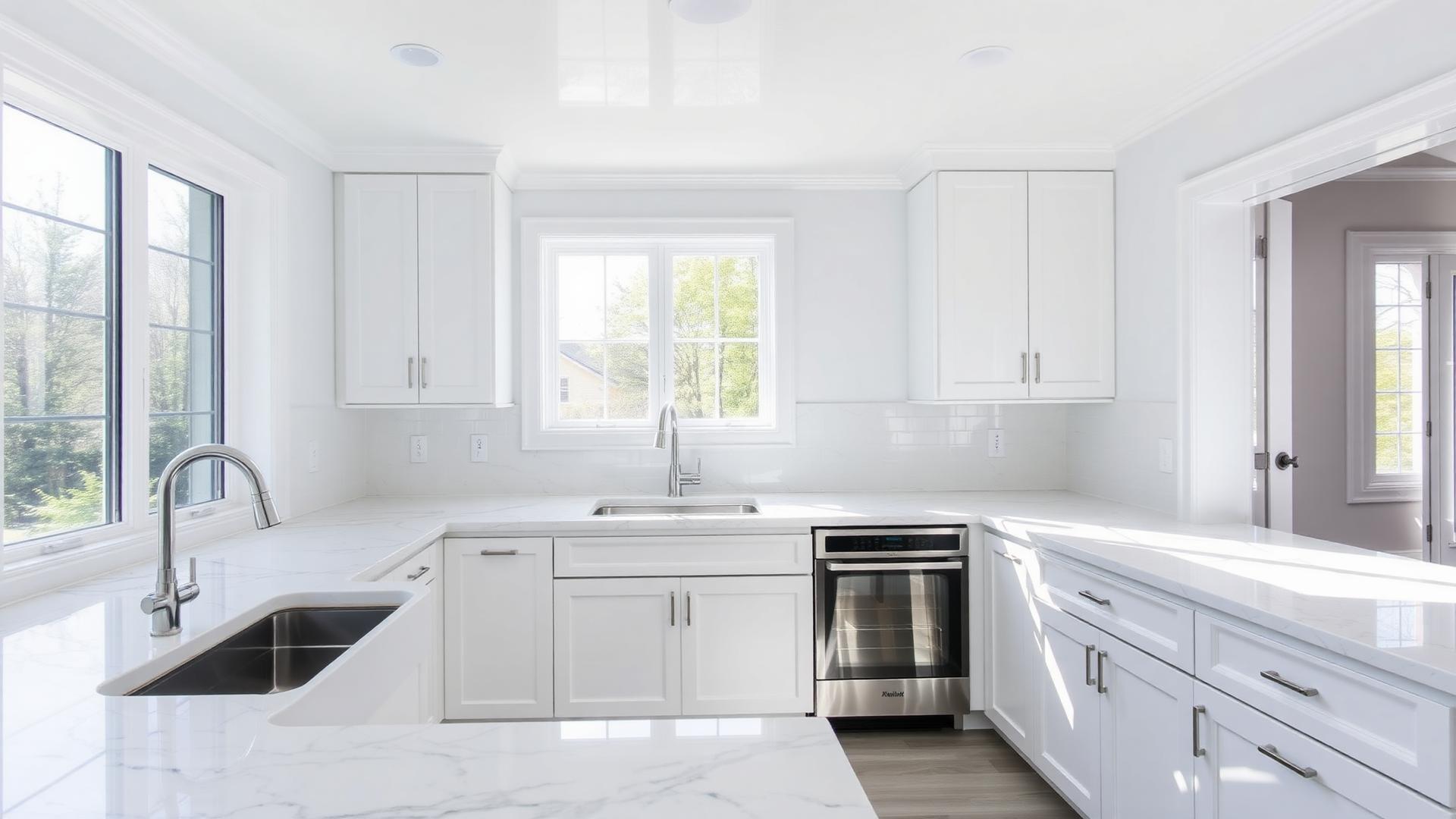 A freshly cleaned kitchen in a Charlotte-area home